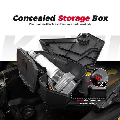 Magnetic Rotatable Tablet Mount with Storage Box for Can-Am Maverick R (2024–2025)