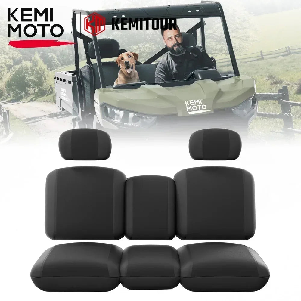 1680D Split Bench Seat Covers with Headrests for Can-Am Defender (2016–2026)