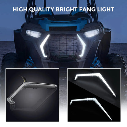 IP67 LED Front Fang Light Assembly with Turn Signals for Polaris RZR XP 1000 & RZR XP Turbo