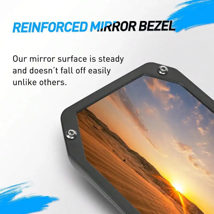 Center Rearview Mirror, Convex Glass for Polaris Ranger XP 900, Ranger XP 1000 & Can-Am Defender