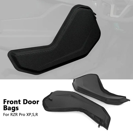 Front Door Storage Bags, Carbon Fiber Look for Polaris RZR Pro XP & RZR Pro R