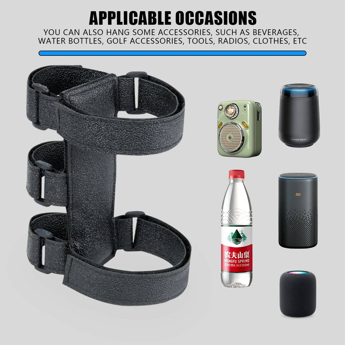Adjustable Strap-On Speaker Mount Bracket for UTV & SXS