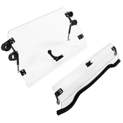 2-in-1 Flip-Up Split Full Windshield for Polaris RZR XP 1000 & RZR 900