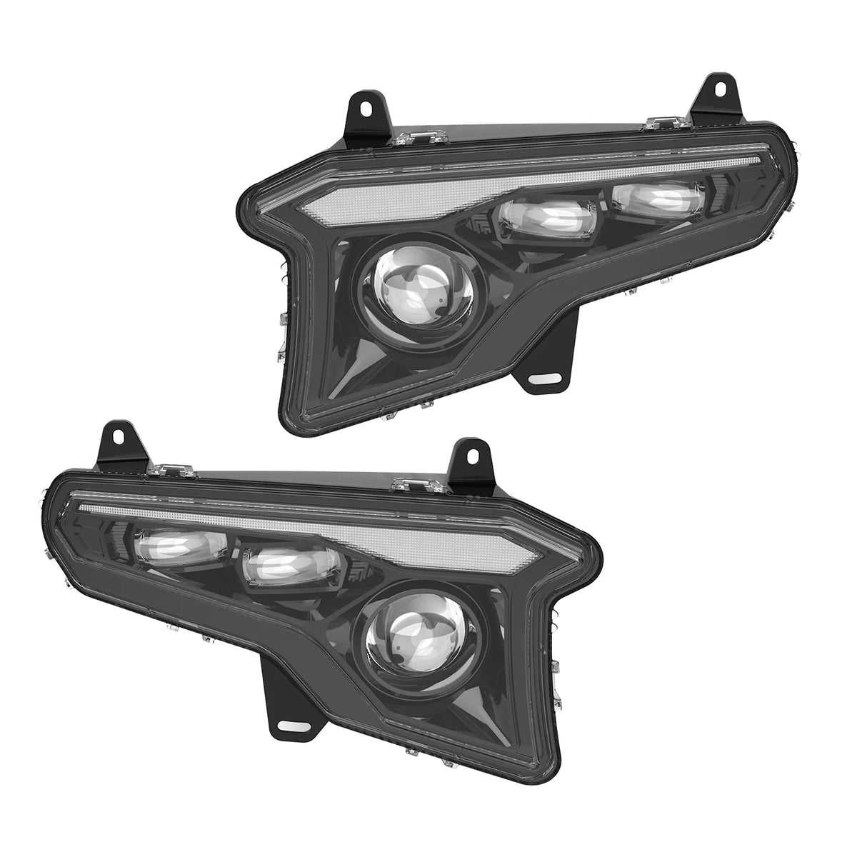 120W Hi/Lo LED Headlights with DRL and Sequential Turn Signals for Polaris Xpedition (2024–2026)