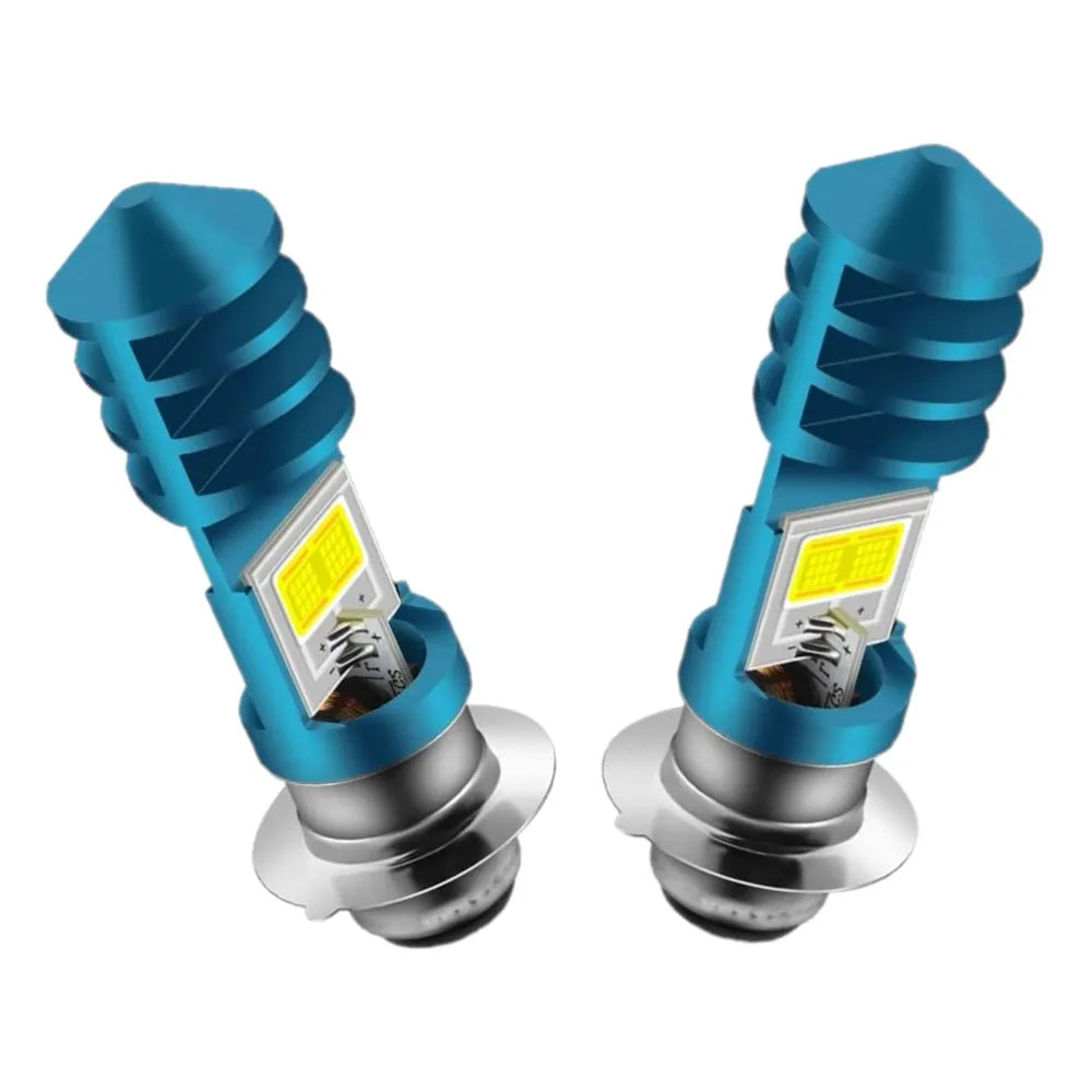 P15D LED Headlight Bulbs, 6000K White Hi/Lo (2-Pack) for UTV & SXS