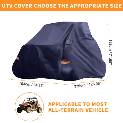 Waterproof 210D-PU Side by Side Cover, Blue for Polaris RZR Pro XP (2020–2026)