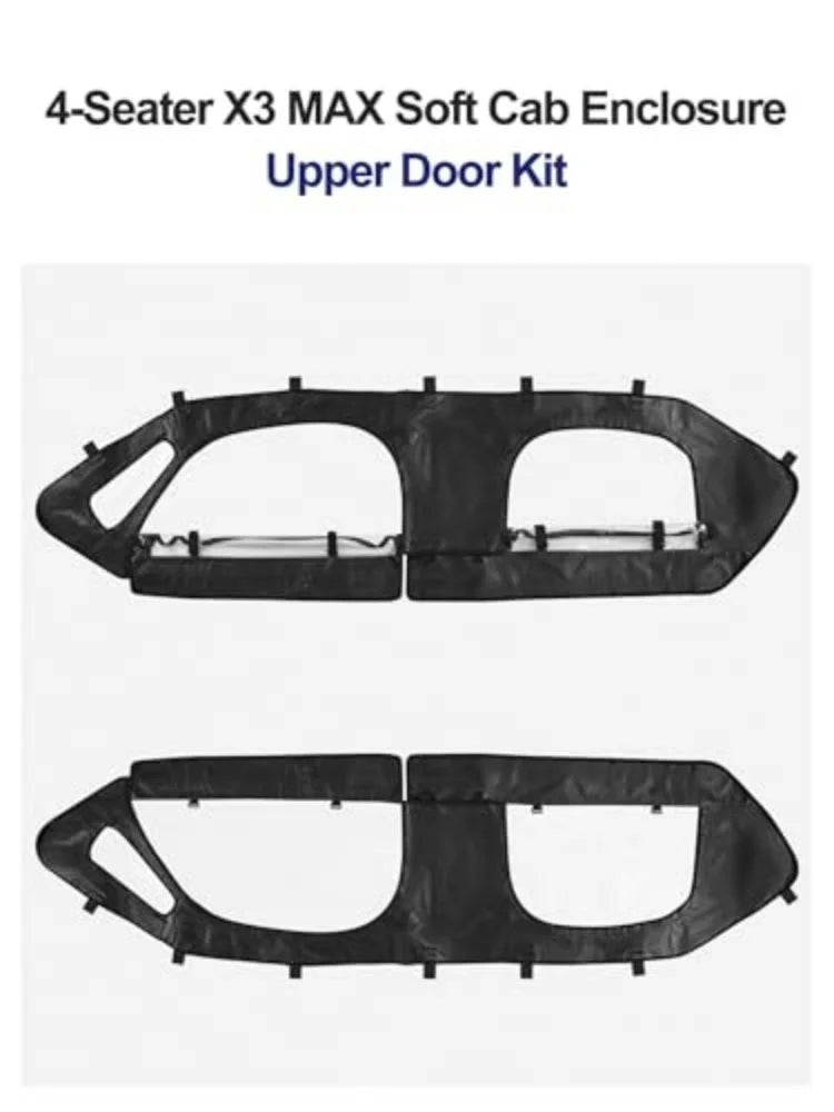 Waterproof PVC Soft Upper Doors, 4-Seat for Can-Am Maverick X3 (2017–2024)