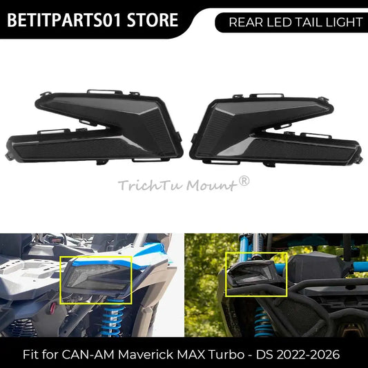LED Tail Light Assembly, PMMA Lens (Pair) for Can-Am Maverick X3 (2021–2025)