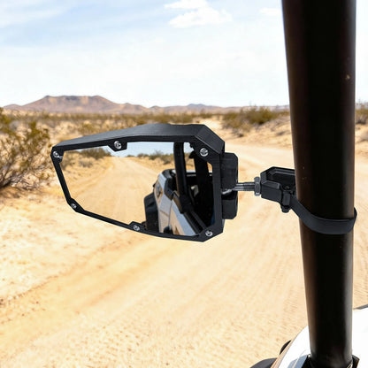 1.5-Inch Clamp-On Side Rearview Mirrors (Pair) for UTV & SXS