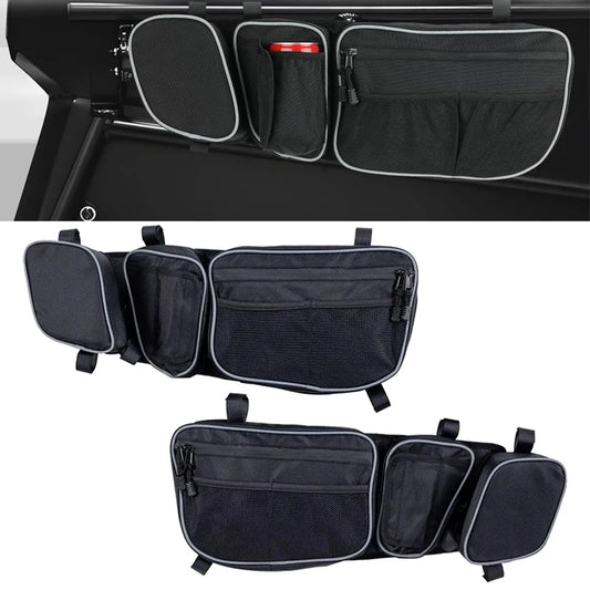 Front Door Storage Bags with Cup Holder and Knee Pad for Can-Am Maverick X3 (2017–2026)