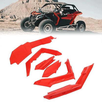 Red Super Extended Fender Flares for Can-Am Maverick X3 (2017–2025)