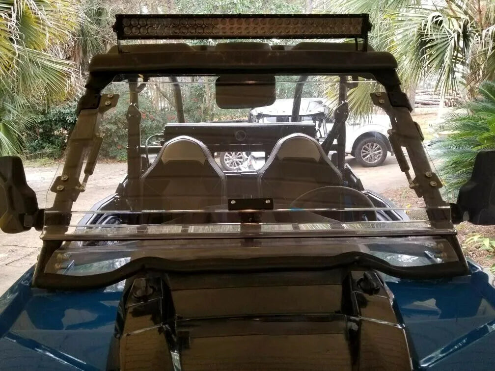 2-in-1 Flip-Up Split Full Windshield for Polaris RZR XP 1000 & RZR 900