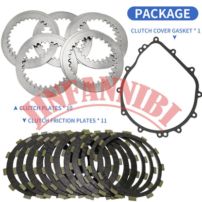 Clutch Friction and Steel Plates Kit for Yamaha YXZ1000R (2016–2024)