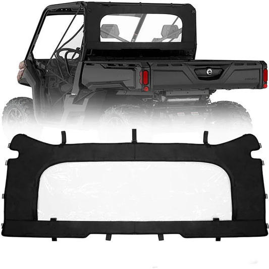 Soft PVC Rear Windshield Dust Panel for Can-Am Defender (2016–2026)