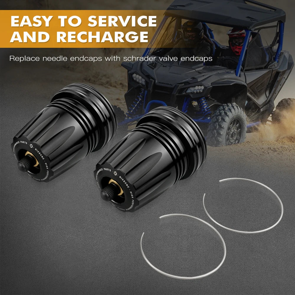 Rear Shock Nitrogen Reservoir End Cap for FOX 2.5-Inch for UTV & SXS