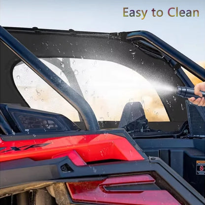 Soft Clear Rear Dust Panel with Zipper for Polaris RZR Pro XP & RZR Turbo R
