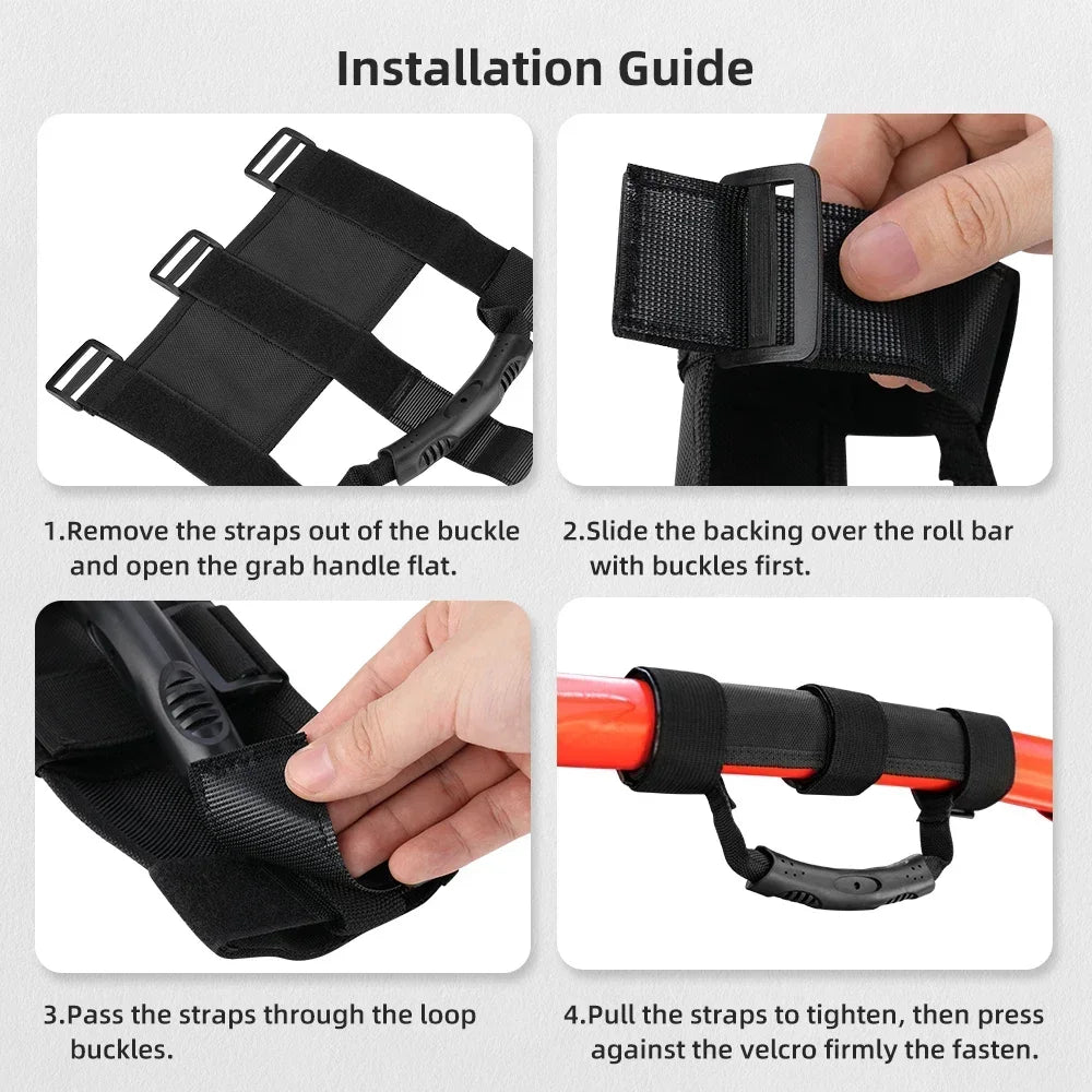 Roll Bar Grab Handle for Round Bar and Pro-Fit Cages for UTV & SXS