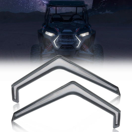 Front LED Accent Lights with Turn Signals, IP67 for Polaris RZR XP 1000, RZR XP Turbo & RZR Trail