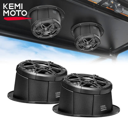 6.5-Inch Speakers with Enclosure Pods (2-Pack) for UTV & SXS