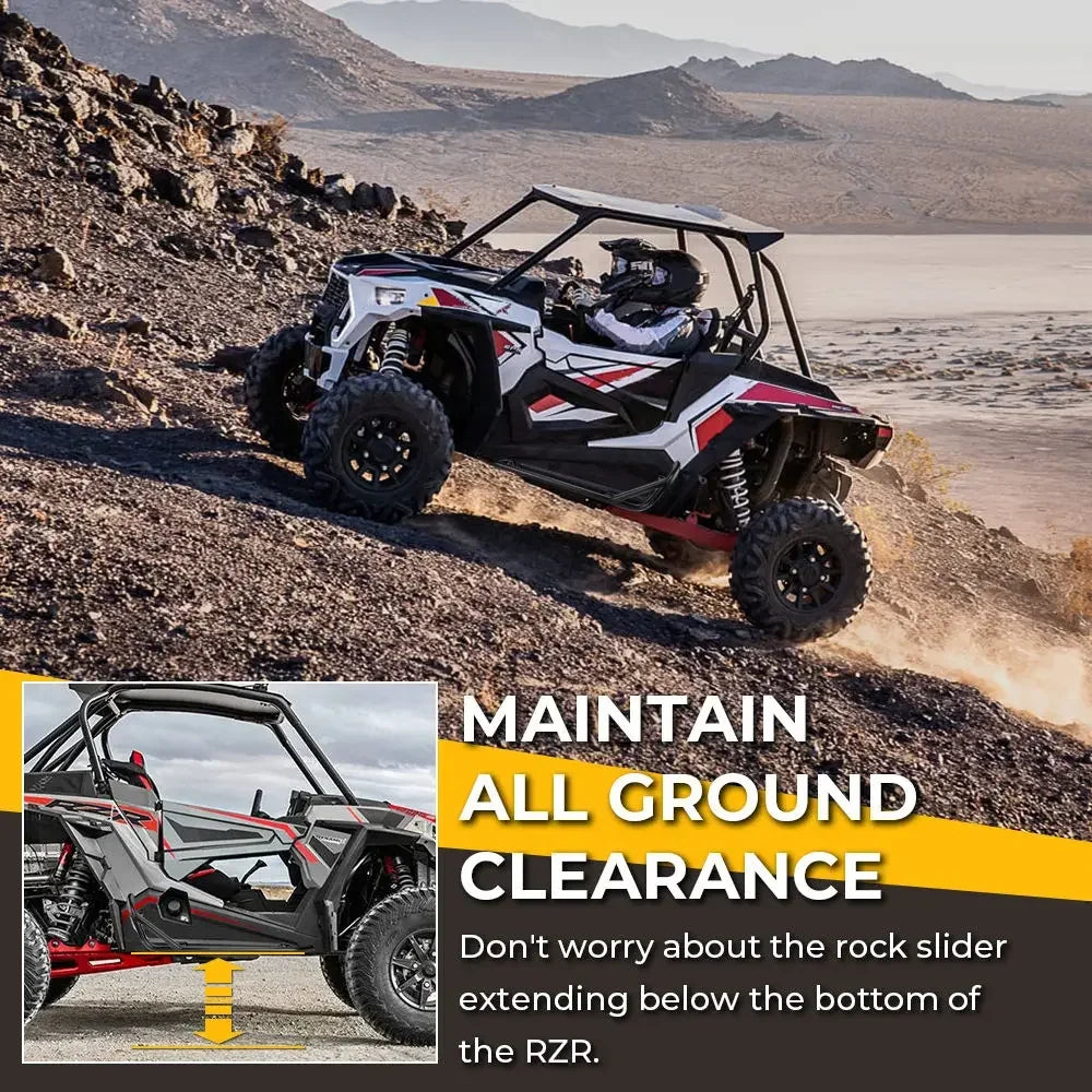 KEMIMOTO Nerf Bar Side Steps for Polaris RZR XP 1000, RZR XP Turbo & More