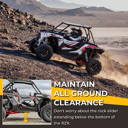 KEMIMOTO Nerf Bar Side Steps for Polaris RZR XP 1000, RZR XP Turbo & More