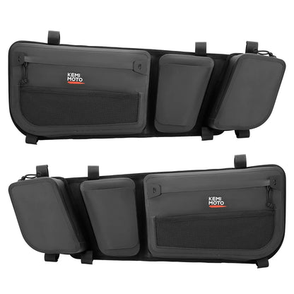 KEMIMOTO 600D Waterproof Front Door Bags with Knee Pad for Can-Am Maverick X3 (2017–2026)