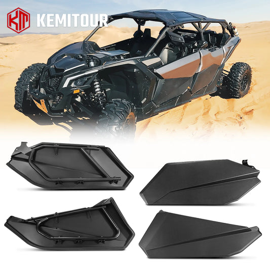 4-Door Lower Door Insert Panels with Metal Frame for Can-Am Maverick X3 (2017–2026)