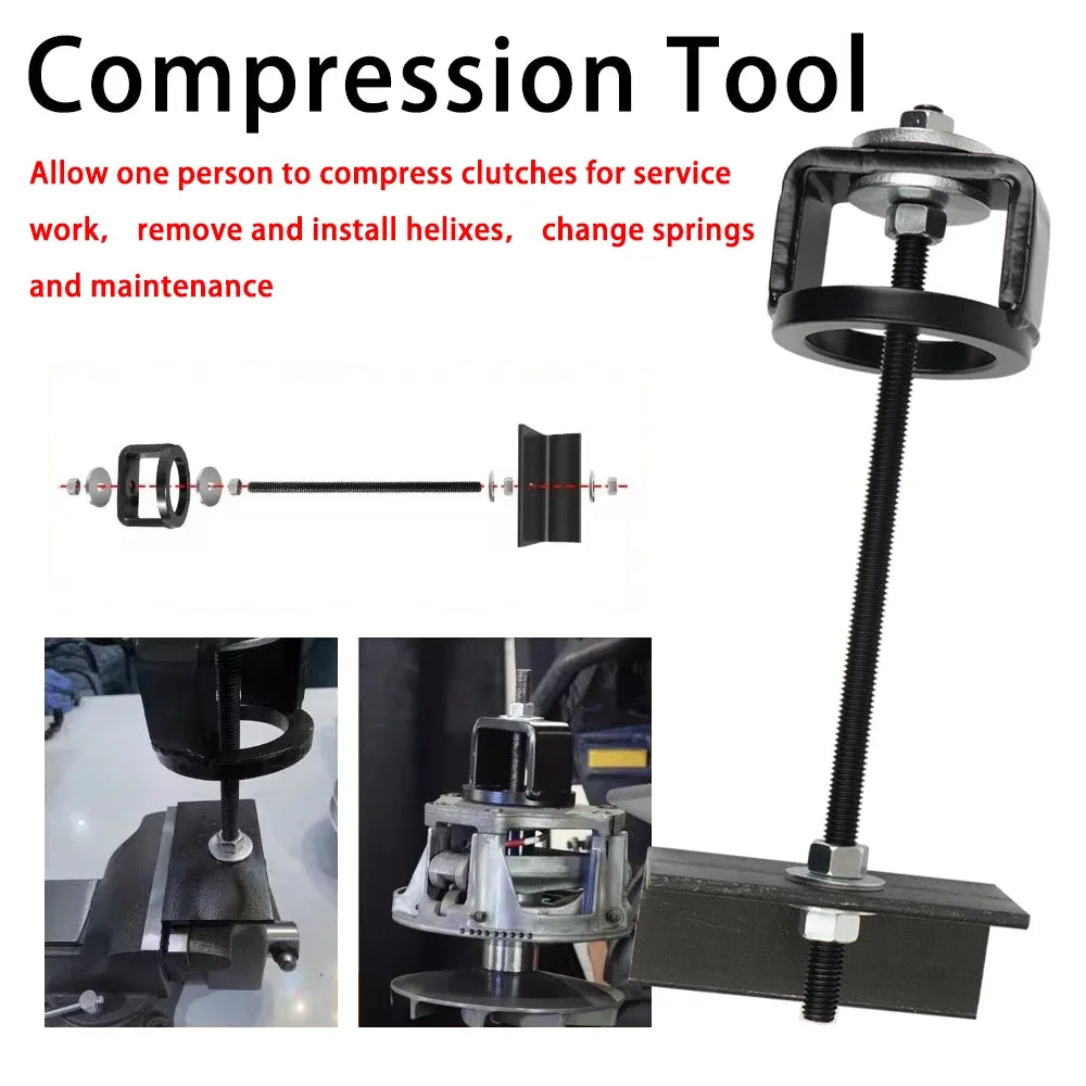Primary and Secondary Clutch Compression Tool Kit for Polaris RZR 900, RZR XP 1000 & More