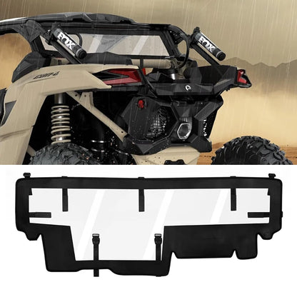 Soft Clear Rear Windshield Back Window for Can-Am Maverick X3 (2017–2024)