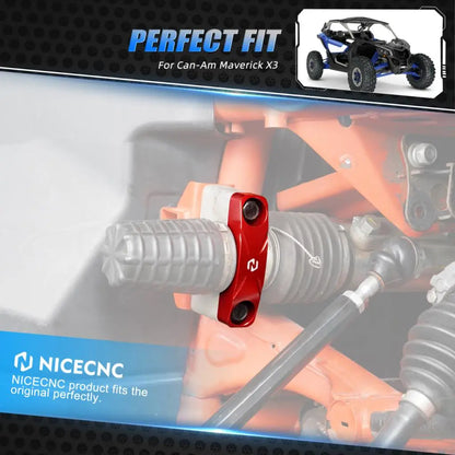 NICECNC Steering Rack Mount Reinforcement Plate for Can-Am Maverick X3 (2017–2021)