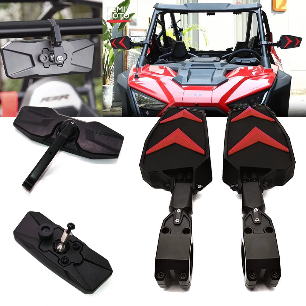 Universal Bar-End Side Rearview Mirror for UTV & SXS
