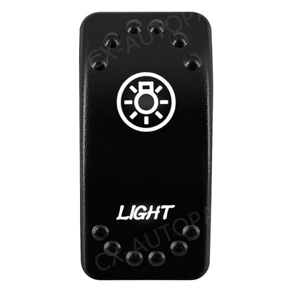 Waterproof Backlit Rocker Switch, 20A 12V for UTV & SXS