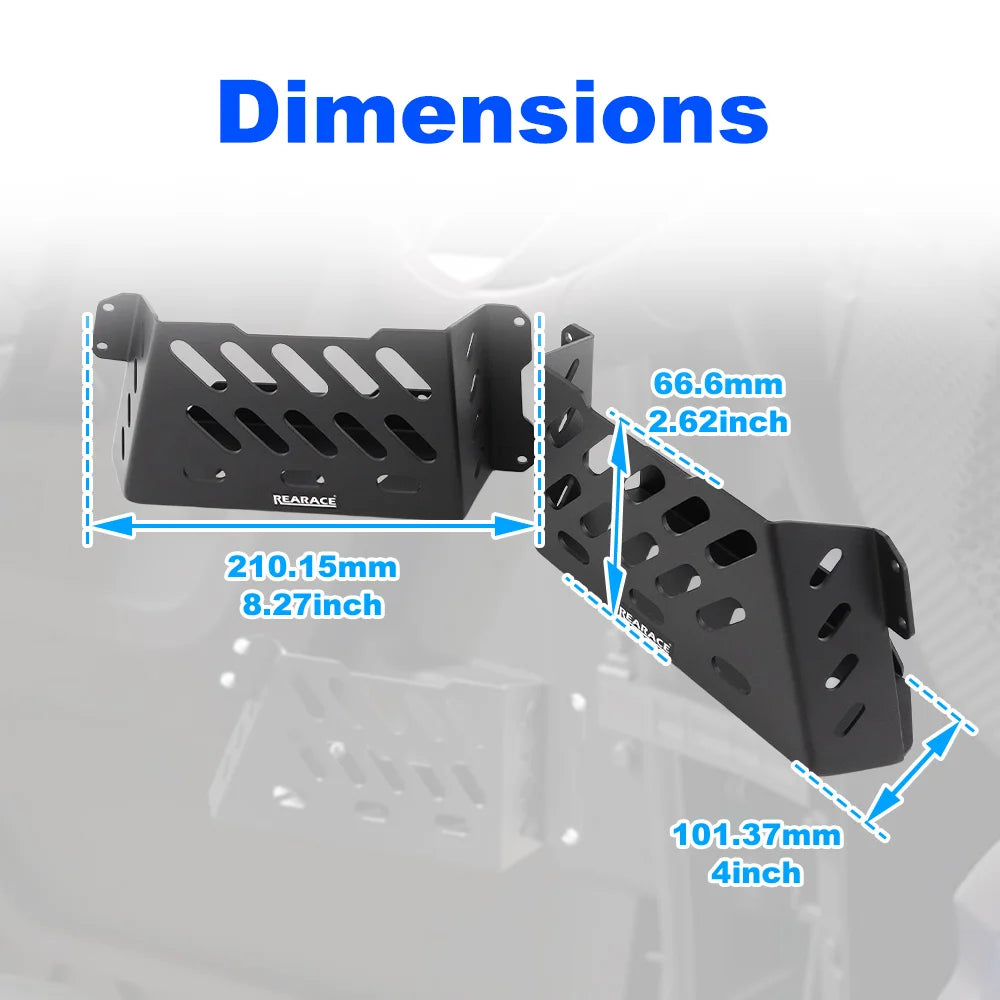 Aluminum Door Storage Pocket Box, 2mm Black Powder Coat for Polaris Xpedition (2024–2026)