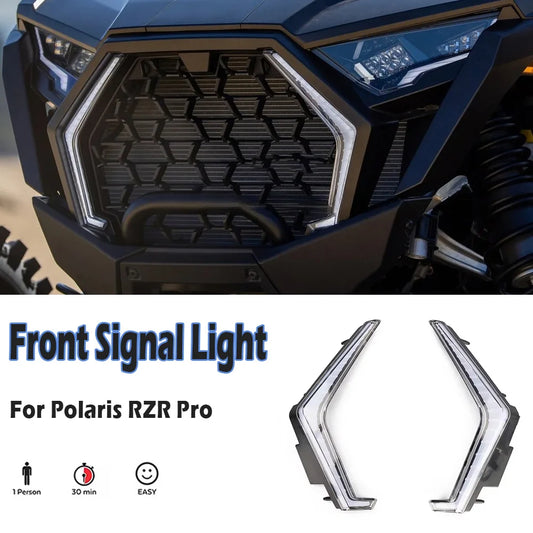 Front LED Signature Lights with RGB Turn Signals for Polaris RZR Pro XP & RZR Pro R