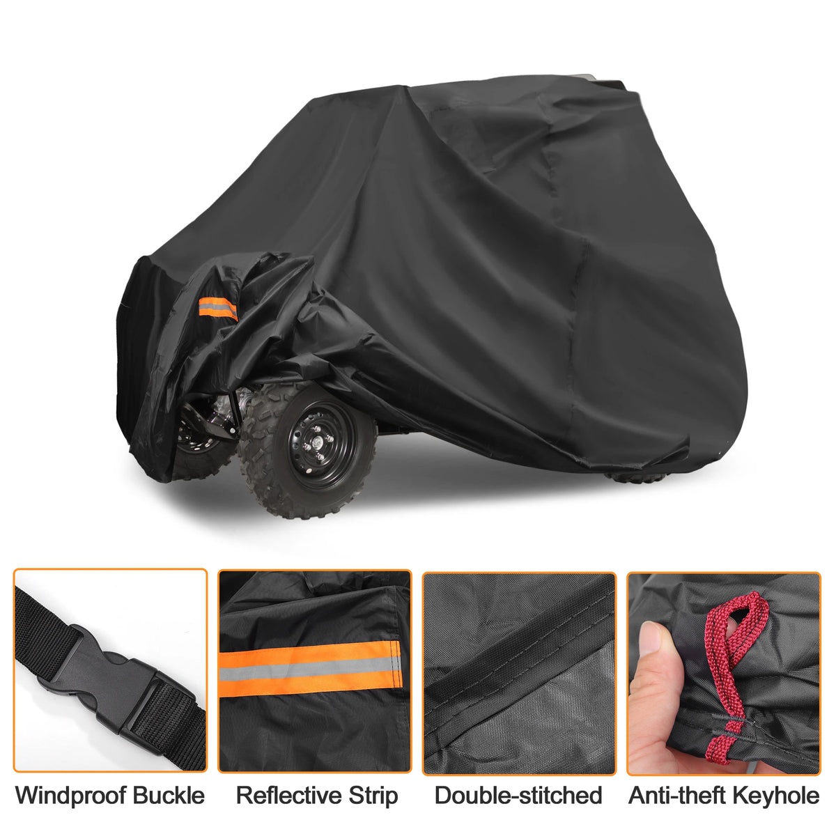 Full UTV Storage Cover, 126-Inch Length for Polaris Xpedition & Honda Talon