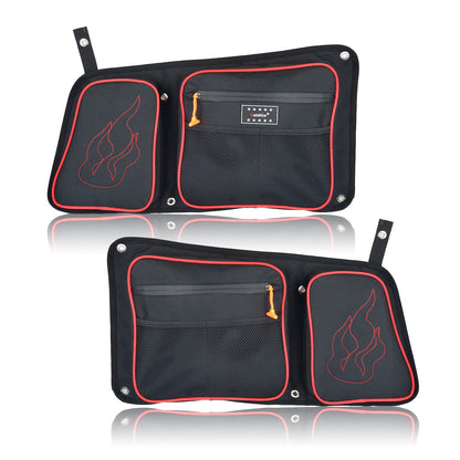 Rear Door Storage Bags with Knee Pads, 4-Door for Polaris RZR 900 & RZR XP 1000