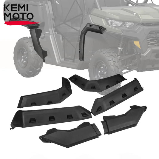 Extended Front and Rear Fender Flares, ABS for Can-Am Defender (2016–2026)