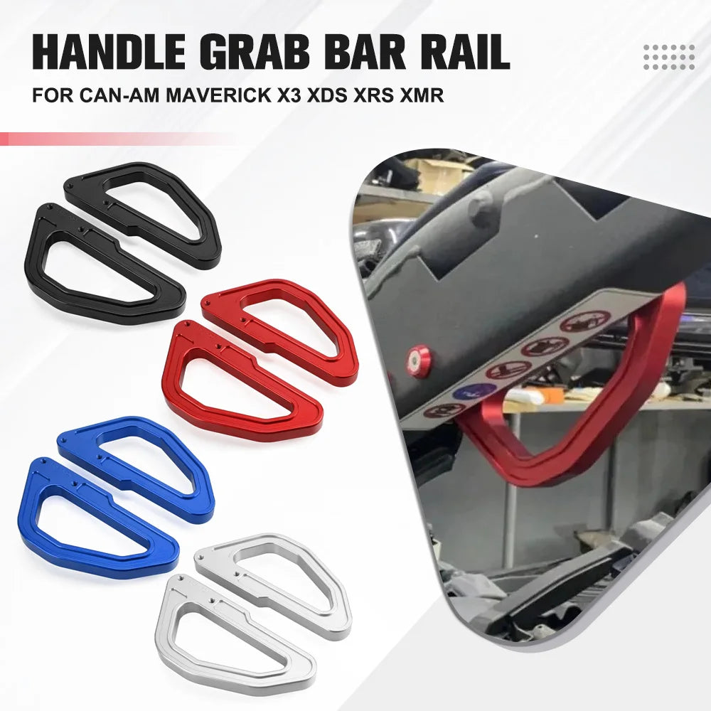 Heavy-Duty Aluminum Roll Bar Grab Handles for Can-Am Maverick X3 (2017–2021)