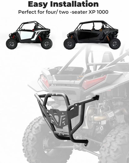 KEMIMOTO Steel Front and Rear Bumper Set for Polaris RZR XP 1000 (2024–2026)