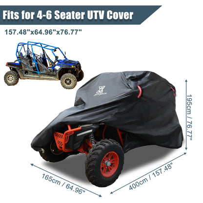 210D Oxford Waterproof Storage Cover, 2/4-Door for UTV & SXS