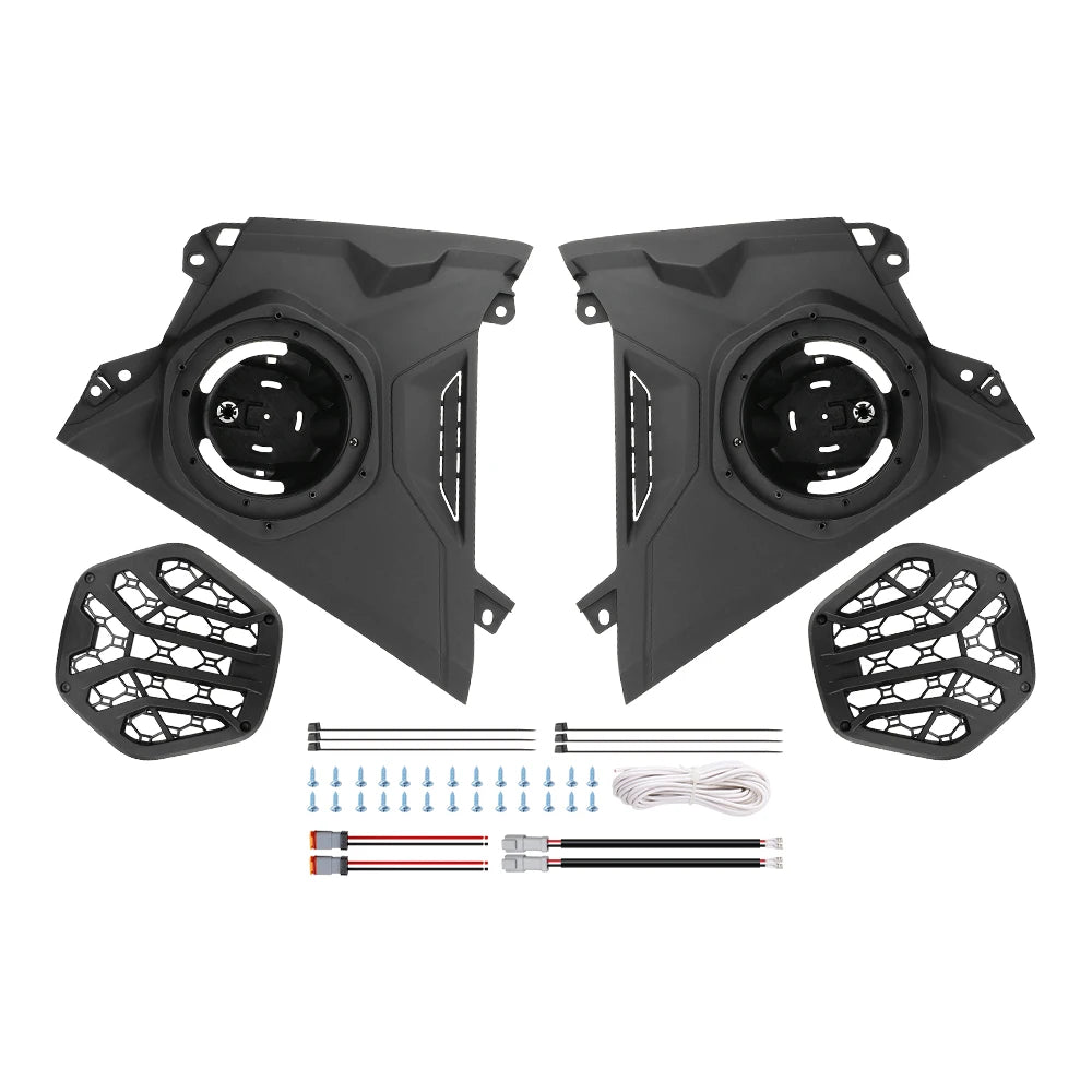 6.5-Inch Front Dash Speaker Pods with Mesh Grilles for Can-Am Maverick R (2024–2026)