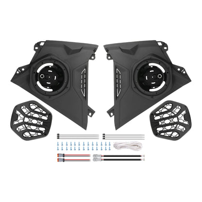 6.5-Inch Front Dash Speaker Pods with Mesh Grilles for Can-Am Maverick R (2024–2026)