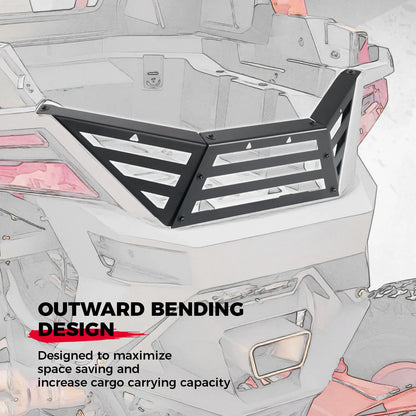 KEMIMOTO Steel Rear Cargo Tailgate Extender Kit for Polaris RZR Pro R (2022–2024)