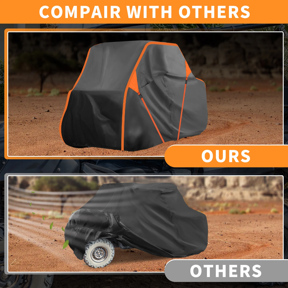 Waterproof 210D UTV Storage Cover for Kawasaki Mule SX (2017–2026)