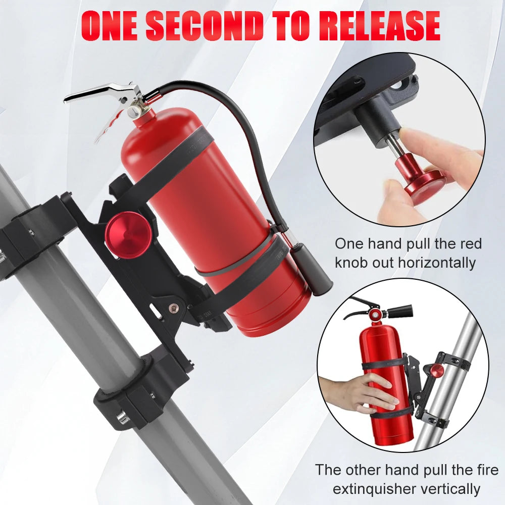 Heavy-Duty Quick-Release Fire Extinguisher Mount for UTV & SXS