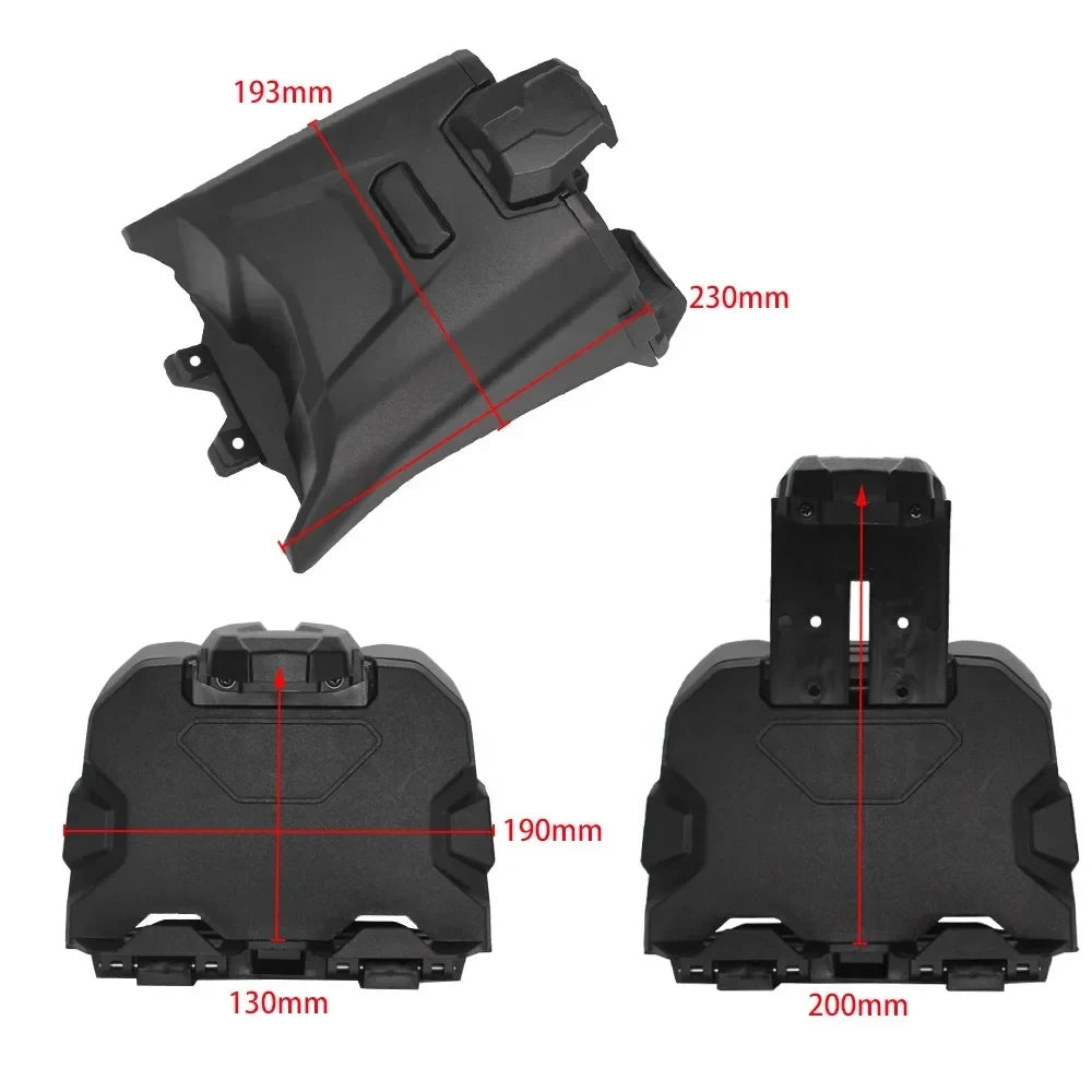 Center Console Storage Box with Tablet Holder for Can-Am Maverick X3 (2017–2024)