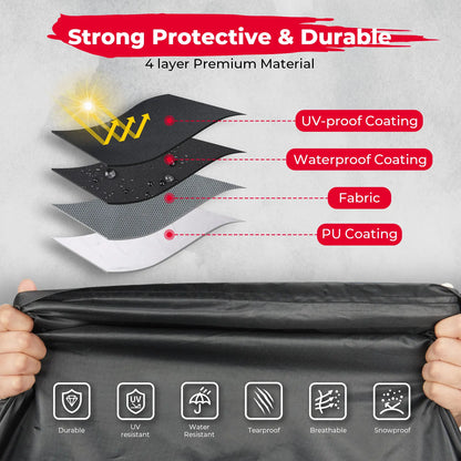 Windproof UTV Cover with Reflective Strip for Polaris RZR 570, RZR 900 & More