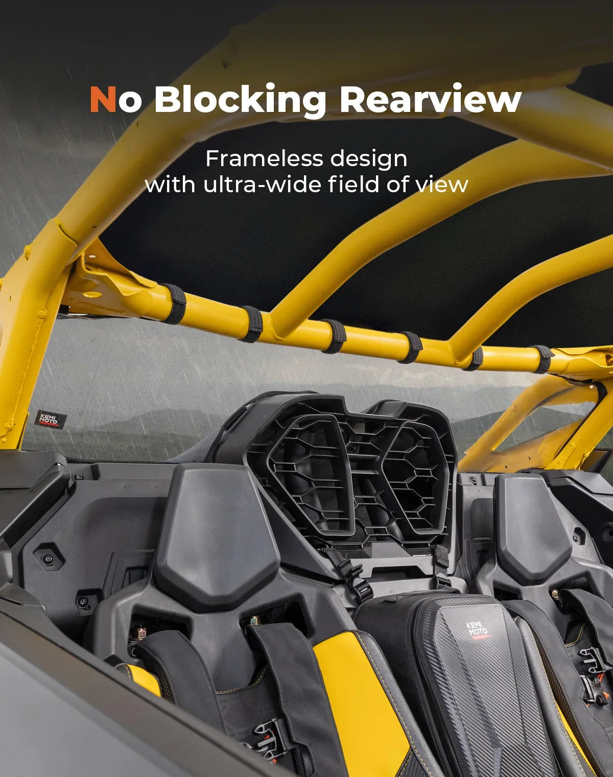 Clear Soft Rear Windshield, 0.8mm PVC for Can-Am Maverick R (2024–2026)
