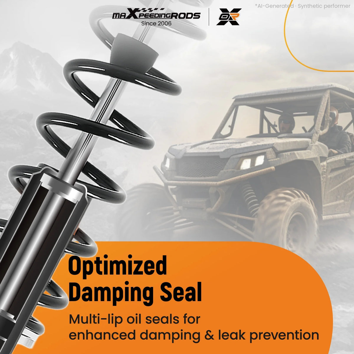 Front Shock Strut with Coil Spring for Polaris General (2017–2025)
