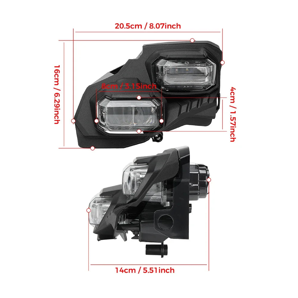 LED Headlight Assembly with High/Low Beam and DRL for Can-Am Maverick R (2024–2025)